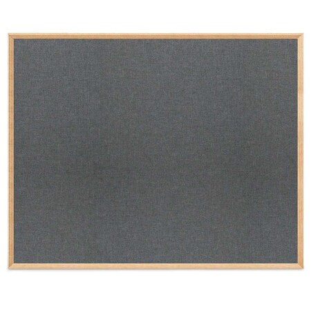 United Visual Products Wood Combo Board, 36"x24", Walnut/White Porcelain & Rubber UVDECORK3624OAK-WALNUT-WHTPORC-RUBBER